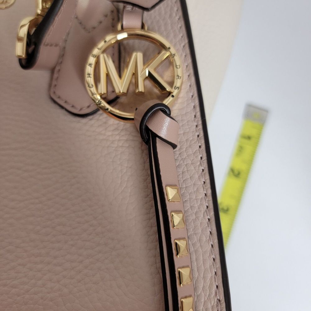 Michael Kors Kris Small Color-Block Pebbled‎ Leather Satchel. - Picture 5 of 16